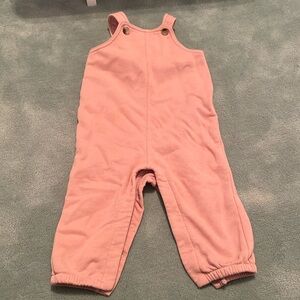 Old Navy pink baby overalls. Size 12-18 months.
